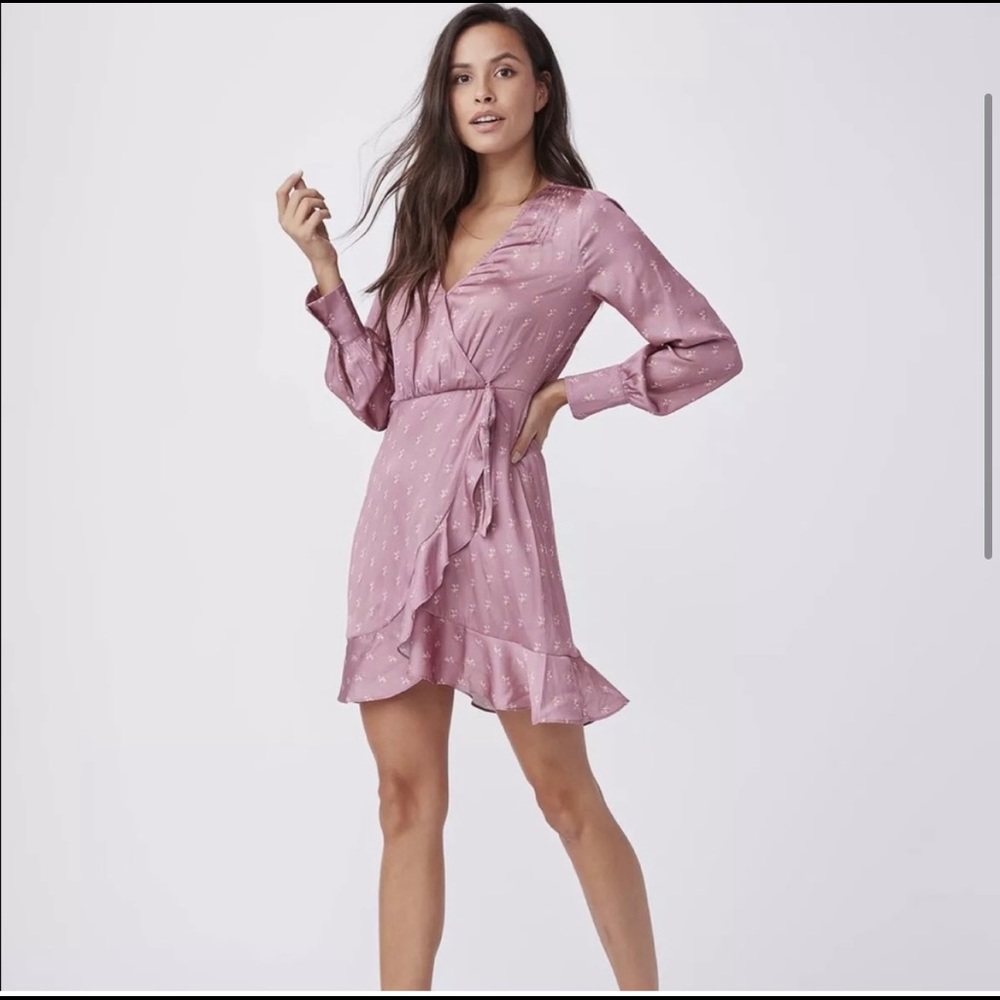 PAIGE Pink Ruffled Tiered Mini Dress - Picture 2 of 11